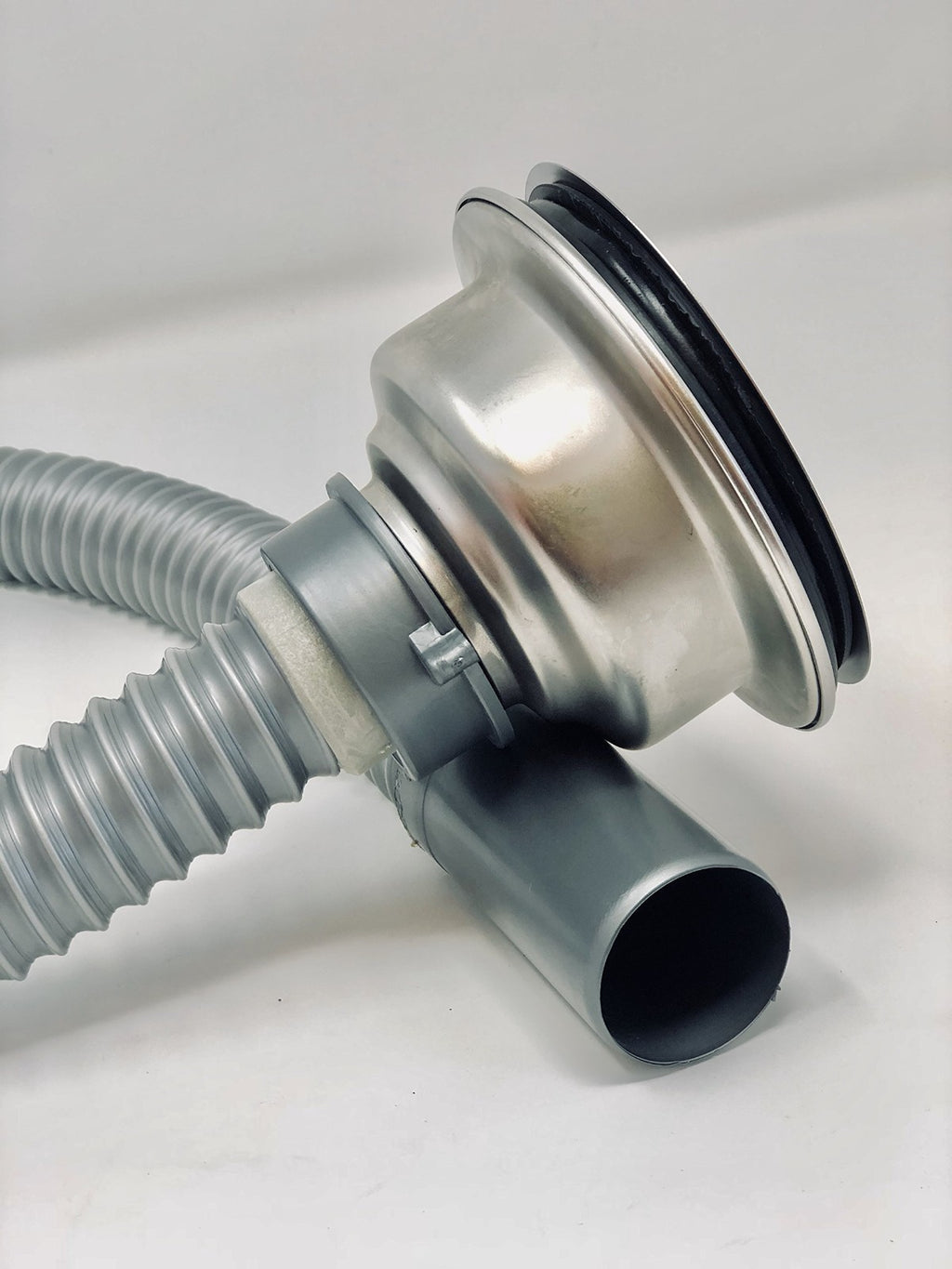 Salon Shampoo Bowl with Drain Assembly & Flexible Hose - Durable Stainless Steel