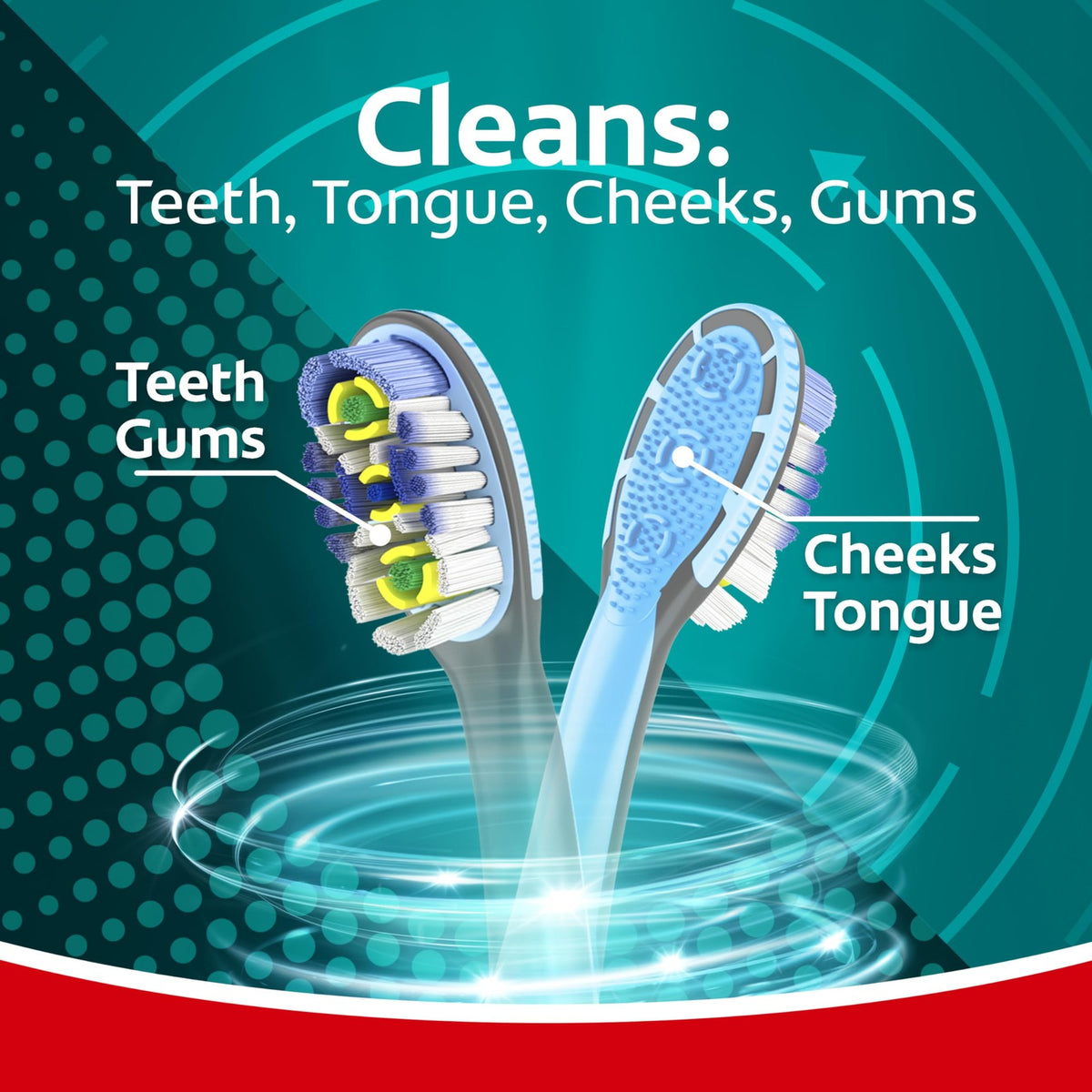 Electric Toothbrush Pack - Sonic Deep Clean, Battery Operated, 2 Count