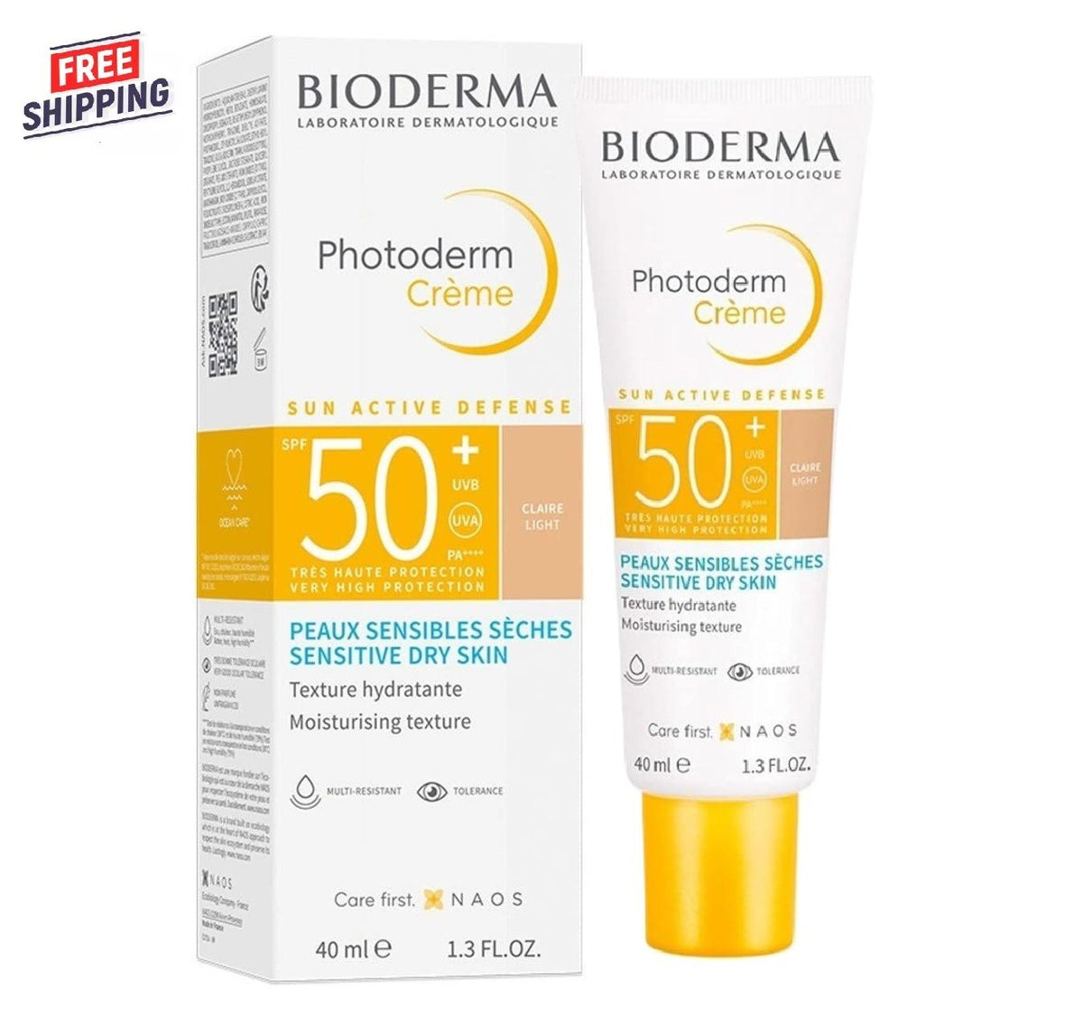 SPF50+ Tinted Sun Protection Cream for Sensitive Skin 40ml