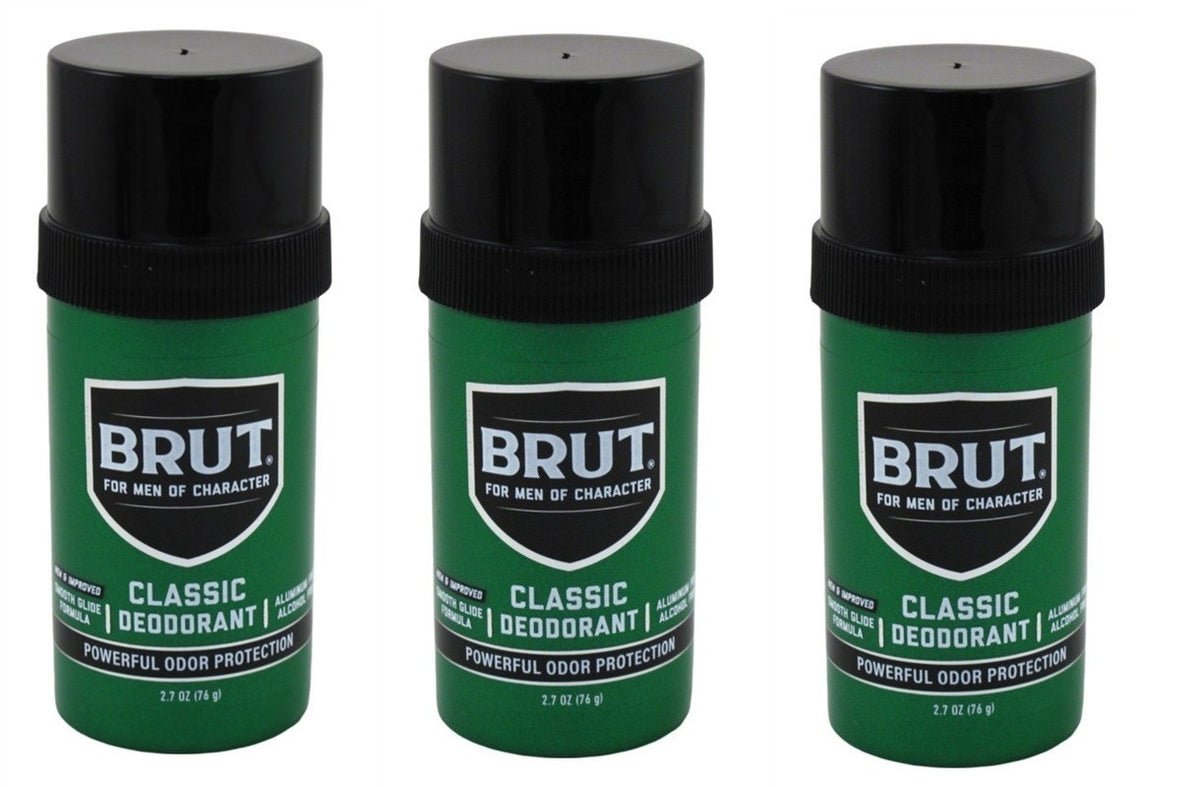 Brut Deodorant Stick 2.7oz Triple Pack Men’s Antiperspirant