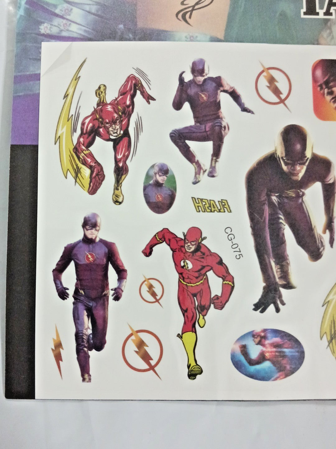 Temporary Skin Tattoos – 2 Sheets Fun Superhero Designs