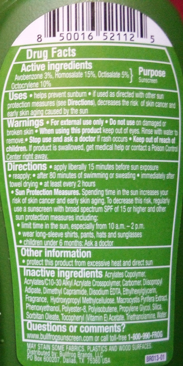 Bull Frog SPF 50 Amphibious Sunscreen Lotion - Water-Resistant Broad Spectrum Sun Protection, 5 Fl Oz (2 Pack)