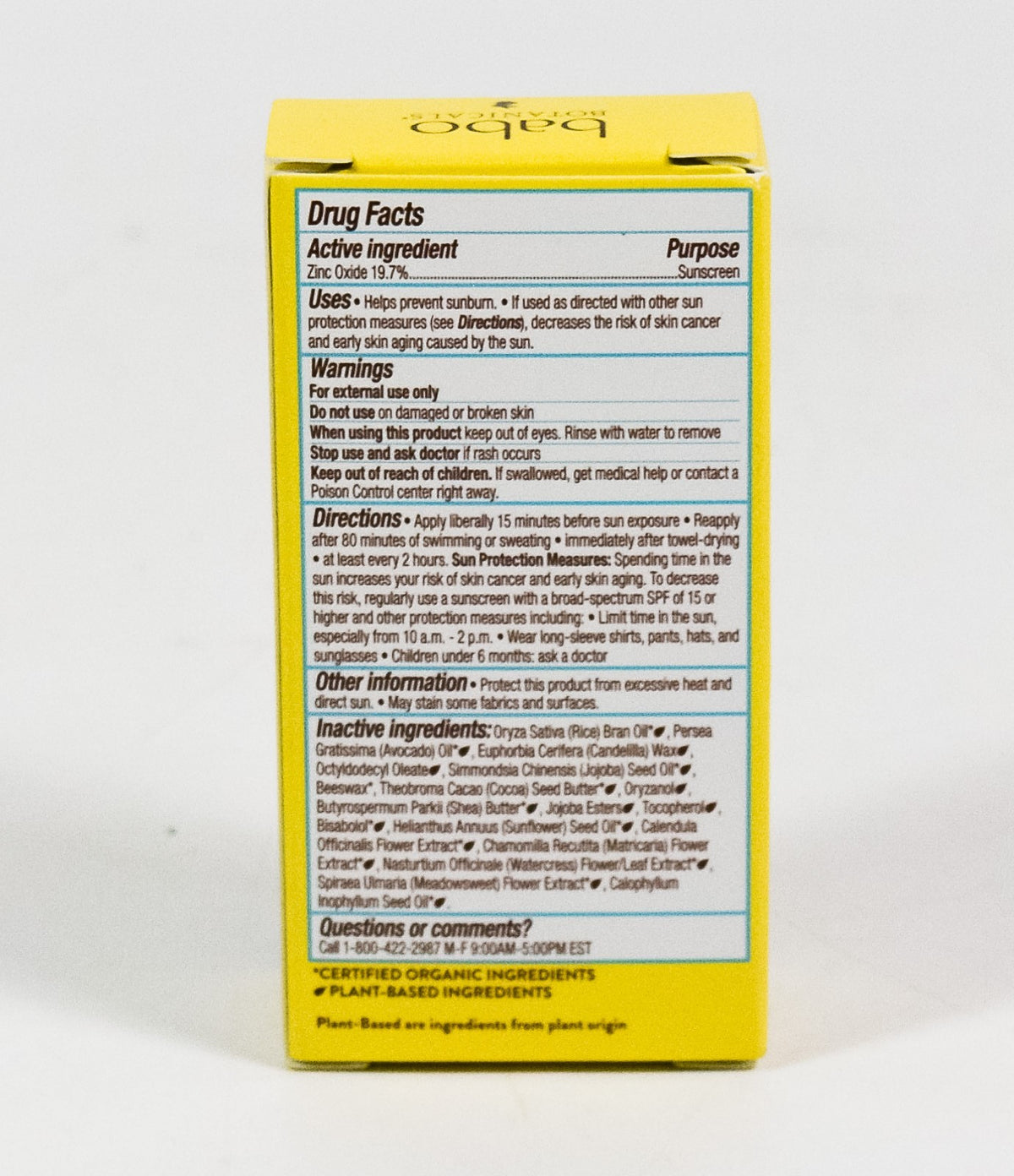Mineral Sunscreen Stick SPF 50 for Sensitive Skin - Water Resistant 0.6oz (Pack of 2)