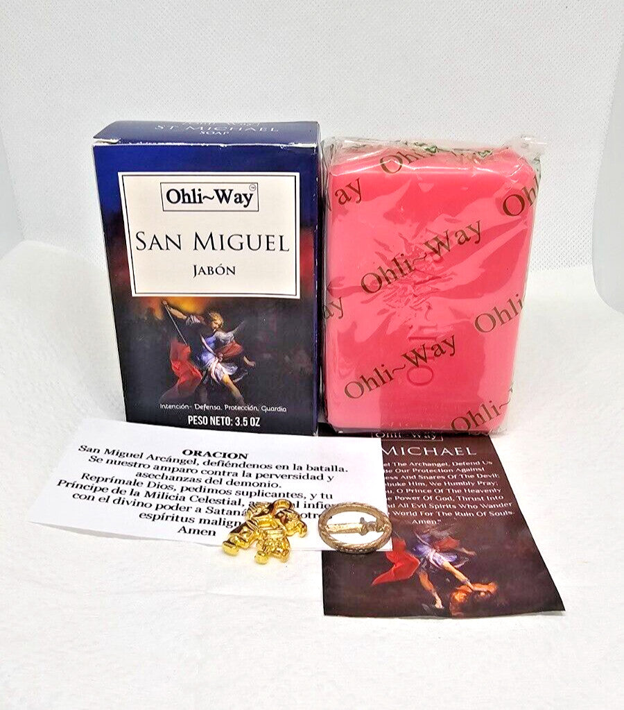 Protection & Prosperity Bar Soap with Miraculous Herbs - San Miguel Arcangel