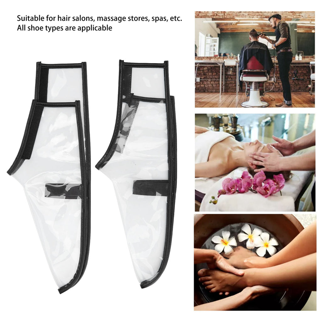 Waterproof Shoe Cover for Hairdressers & Spa Professionals - Adjustable & Foldable