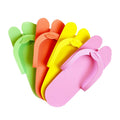 Disposable Pedicure Foam Slippers 24 Pairs Assorted Colors