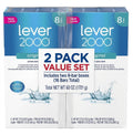 2 Pack Lever 2000 Original Bar Soap - Refreshing & Moisturizing, 16 Count Pack