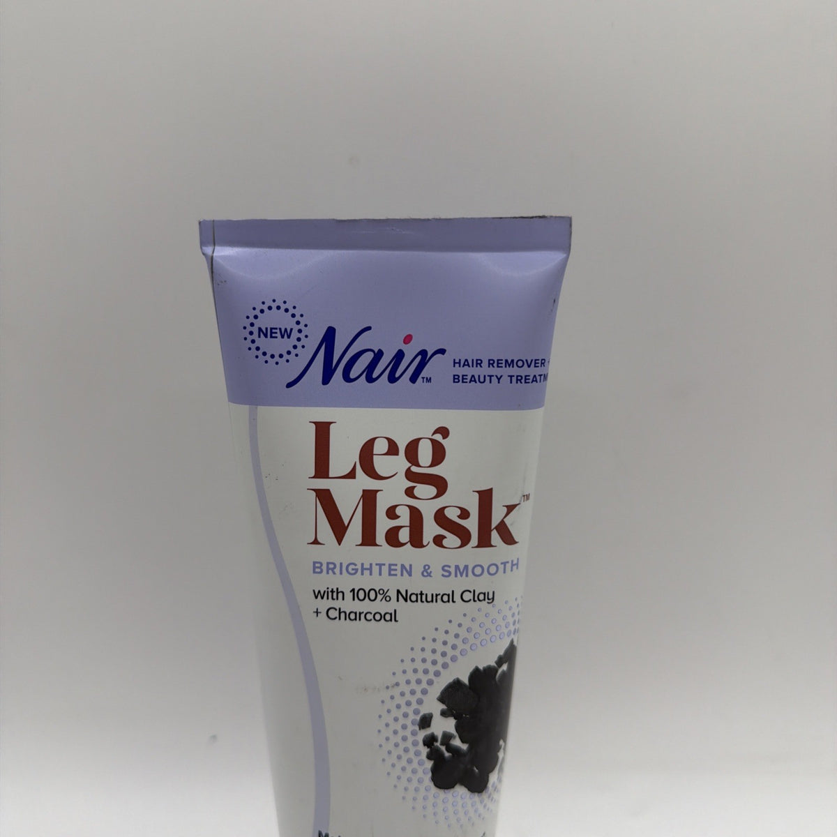 Hair Removal Mask for Legs with Clay & Charcoal - Brightening & Smoothing, 8 oz