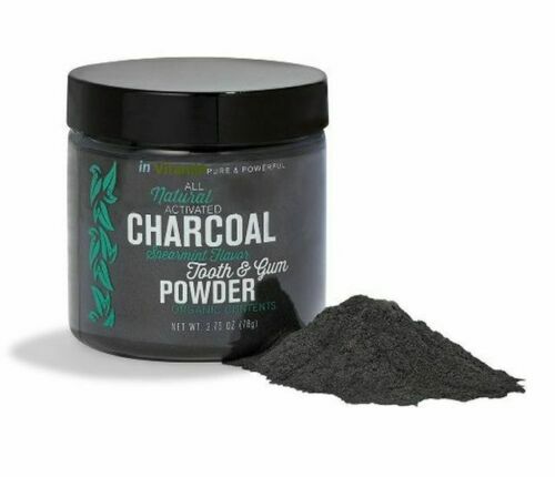 Natural Whitening Tooth & Gum Powder with Organic Ingredients - Spearmint Flavor, 2.75 Oz - Invitatin