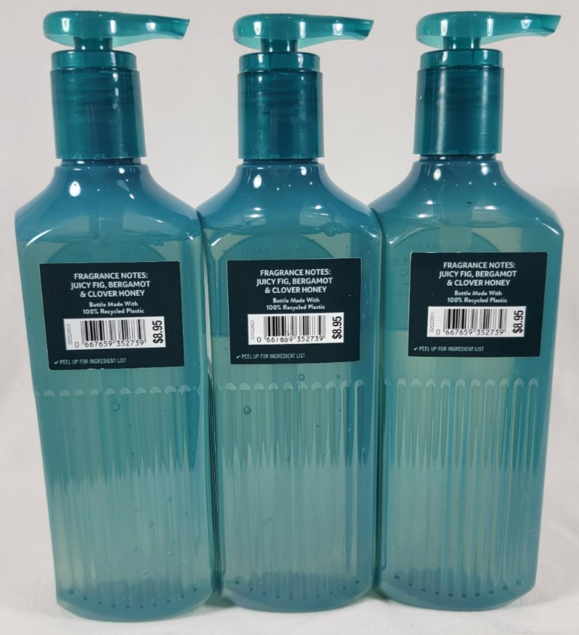 Liquid Hand Soap Set - Wildflower Honey & Fig Fragrance - 3 x 8oz Bottles