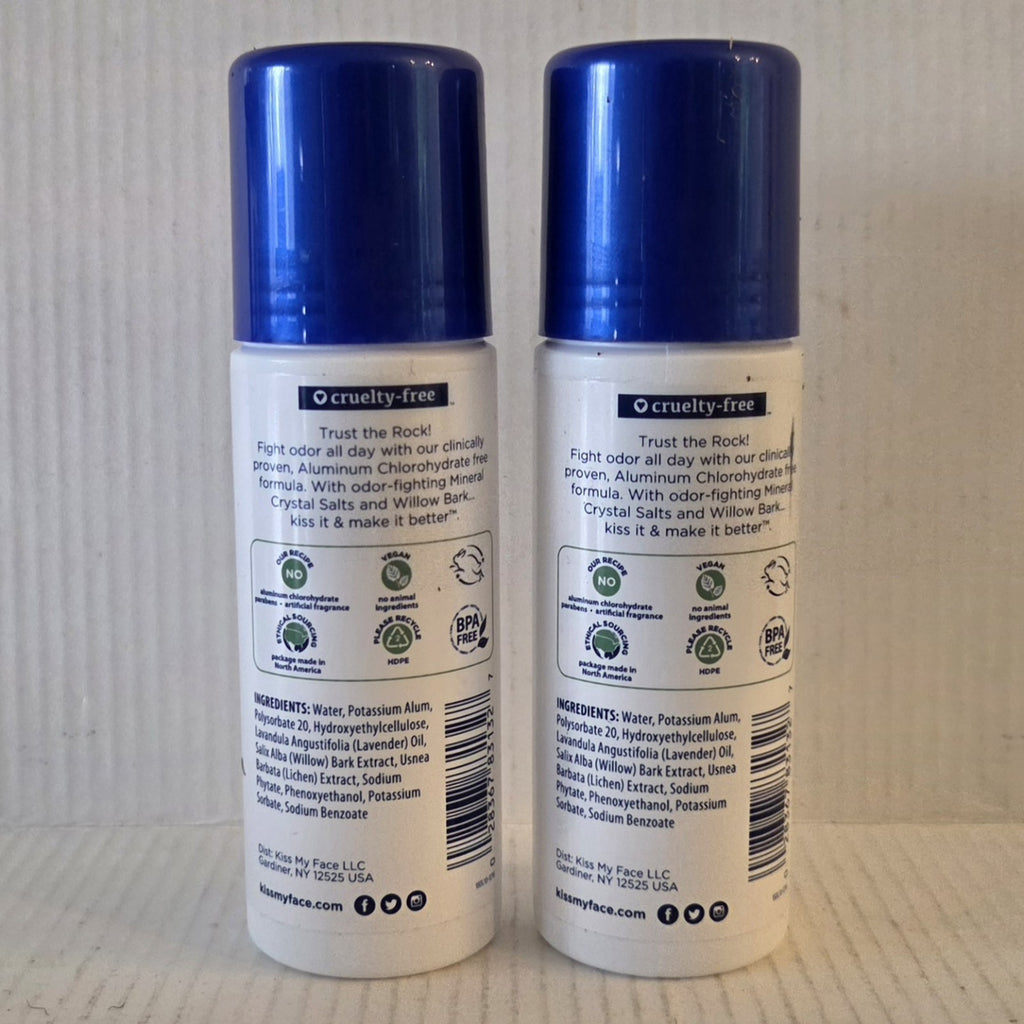 Liquid Rock Lavender Deodorant Set - 2 x 3 Fl Oz Natural Freshness