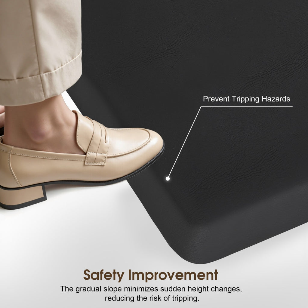 Anti-Fatigue Salon Floor Mat for Square Base Chairs - Comfortable PU Comfort Barber Mat