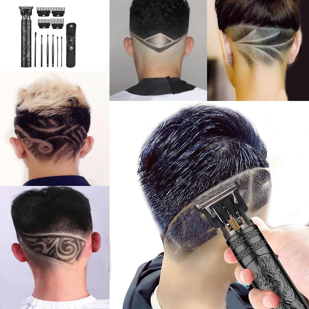 Cordless Travel Hair Clipper Set with Limit Combs & Ear Pickers