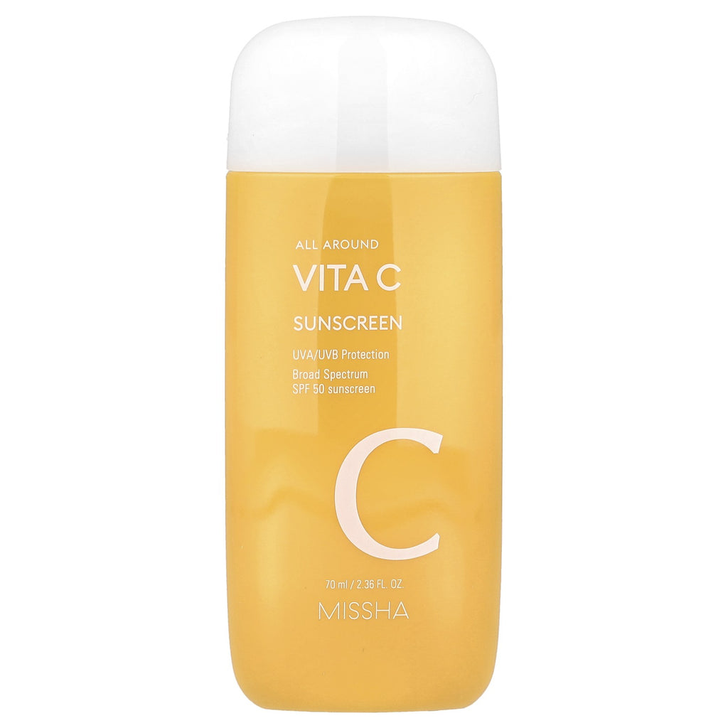 SPF 50 Sunscreen with Vitamin C - Broad Spectrum, Lightweight & Non-Sticky - 2.36 fl oz