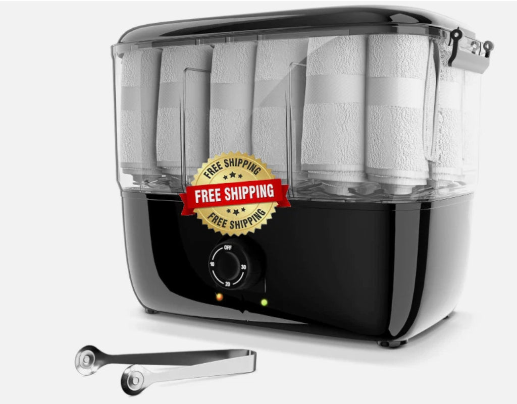 Portable Heated Towel Warmer for Spa Facial Treatments and Salons