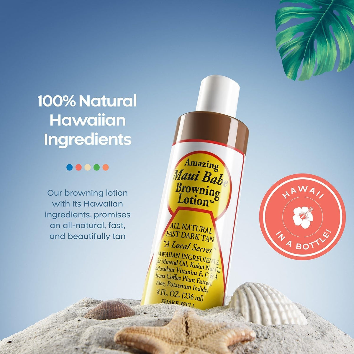 Natural Dark Tanning Lotion - Fast-Acting Sunless Bronzer for Outdoor Skin Care - Pack of 4