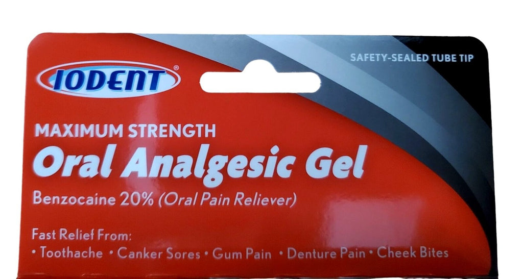 Maximum Strength Oral Analgesic Gel 0.42oz for Toothache & Cold Sores