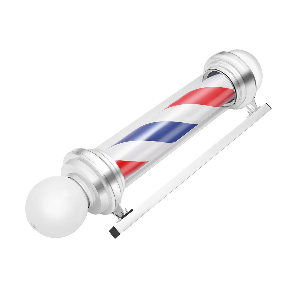 Rotating LED Sign Lamp for Barber Shop Pole Red Blue White Light