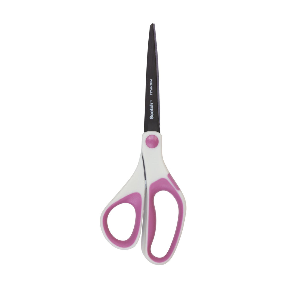 8-Inch Craft Scissors with Titanium Fused Blades and Soft Grip Handles
