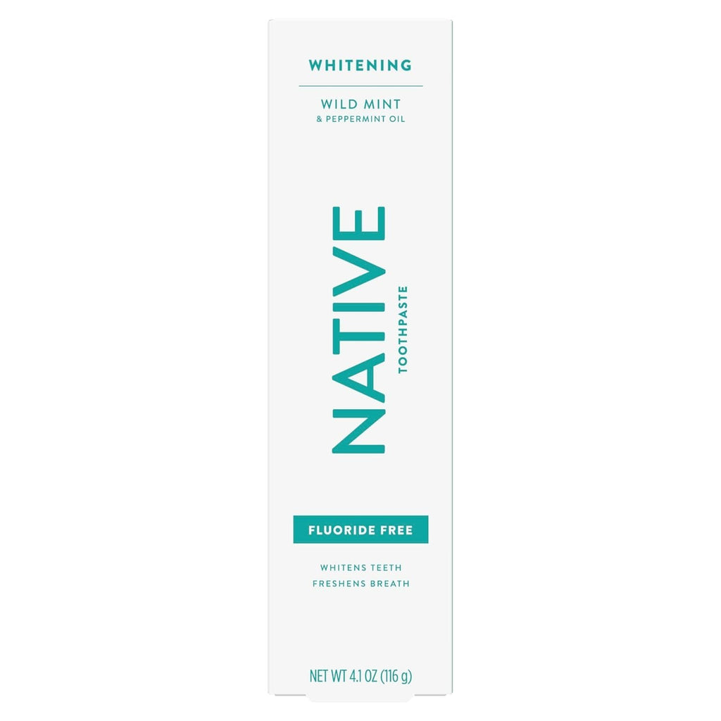 Fluoride-Free Whitening Toothpaste for Adults & Kids 2+ - Wild Mint 3-Pack