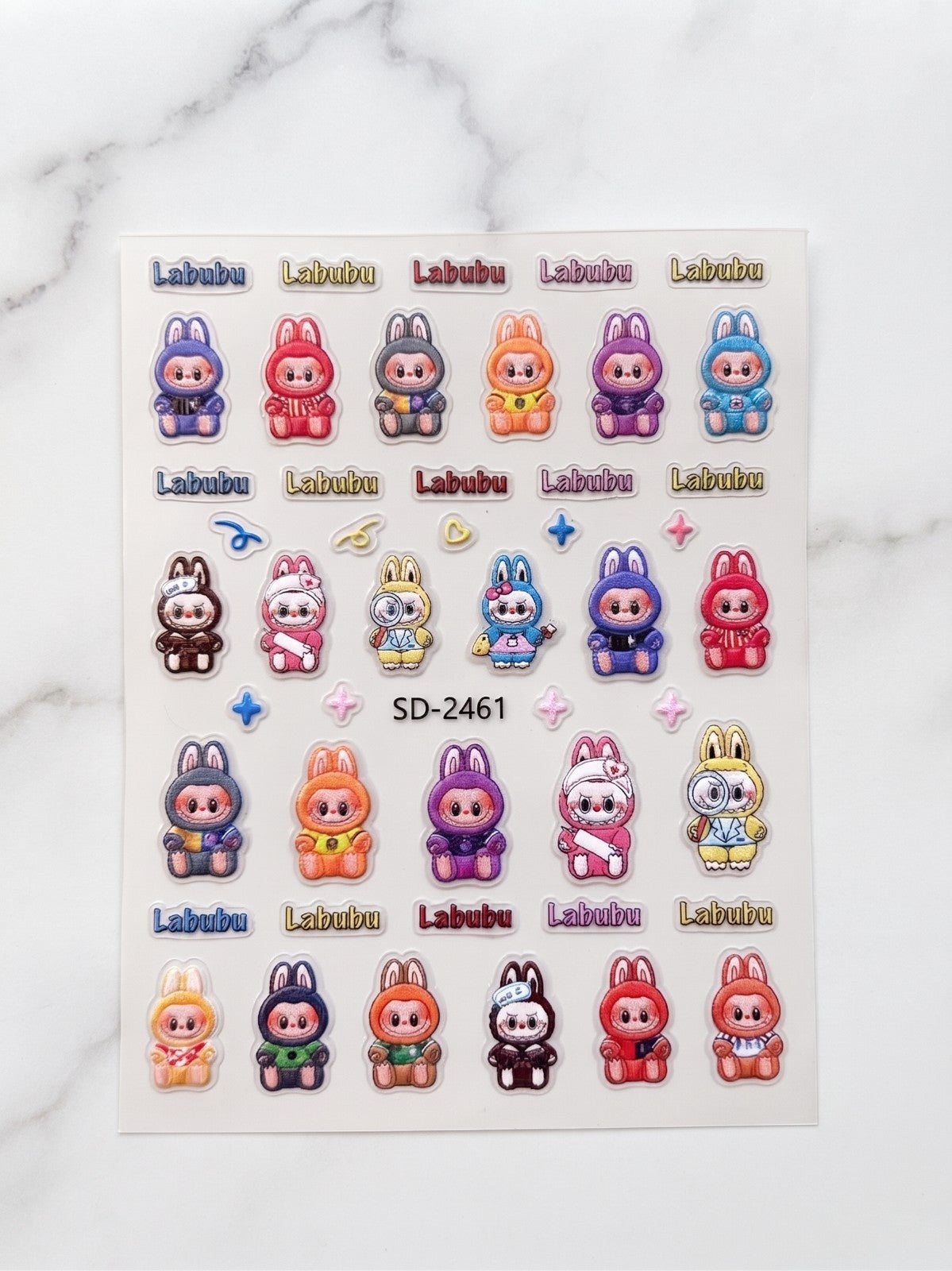 Nail Art Stickers - 3D Character Themed Nail Decals for Manicure