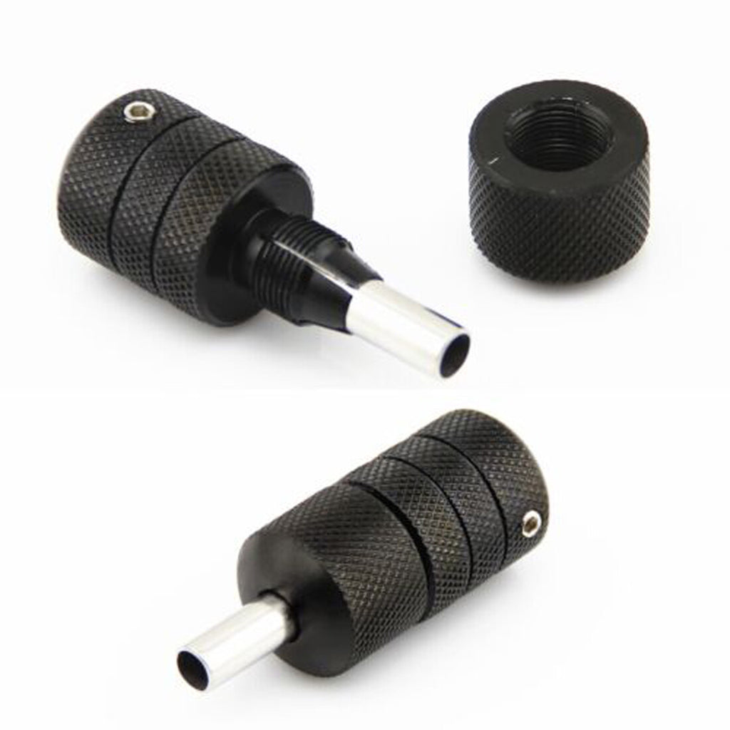 Self-Lock 25mm Tattoo Grip with Silicone Cover & Stainless Tips Kit