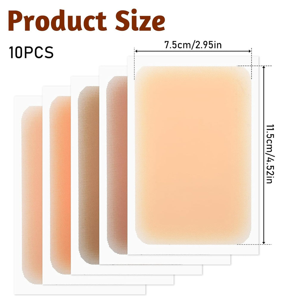 Tattoo Cover Up Patch 10 Pack Waterproof Skin-Tone Tape for All Skin Tones