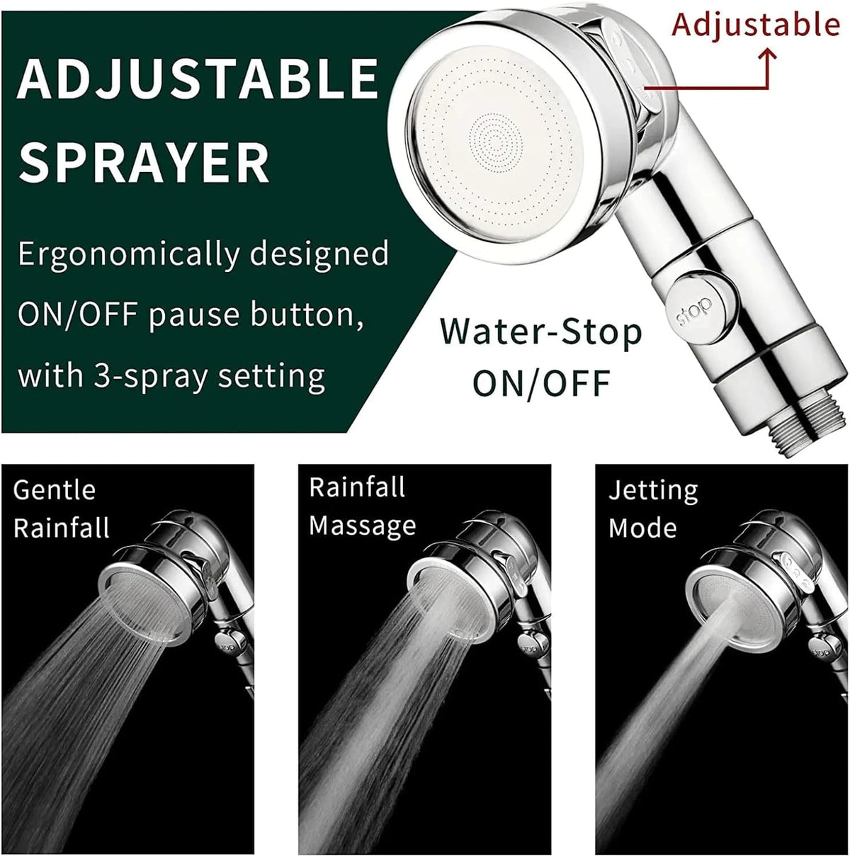Sink Faucet Sprayer Attachment for Salon Shampoo Bowls & Pedicure Chairs