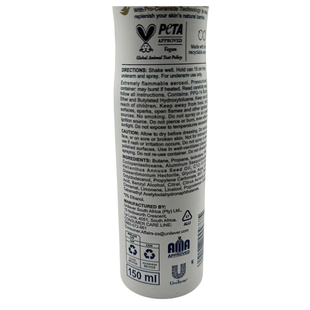 6 Pack Dove Cucumber Deodorant Body Spray - 150ml Long-Lasting Freshness