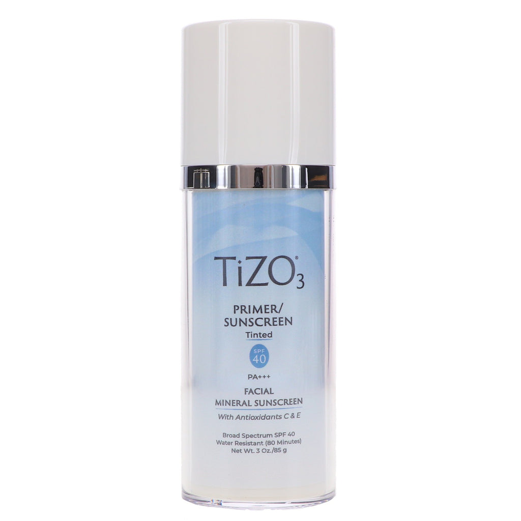 Tinted Mineral Sunscreen SPF 40 - Facial Primer & Sunblock 1.75 oz