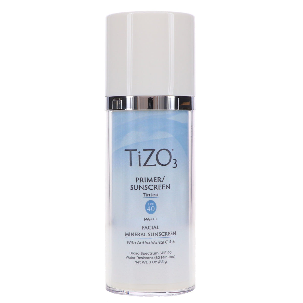 Tinted Mineral Sunscreen SPF 40 - Facial Primer & Sunblock 1.75 oz
