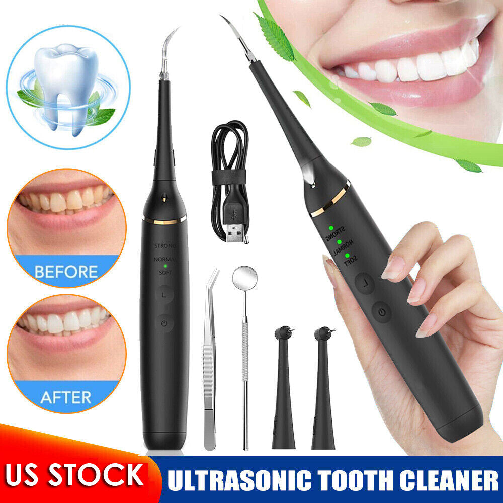 Ultrasonic Electric Tooth Cleaner Dental Scaler Tartar & Plaque Remover