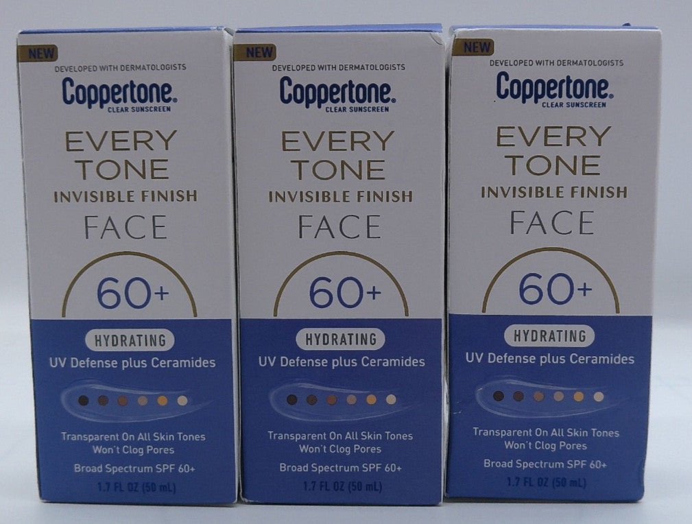 Hydrating SPF 60 Face Sunscreen with Ceramides - Invisible Finish 1.7 Fl Oz