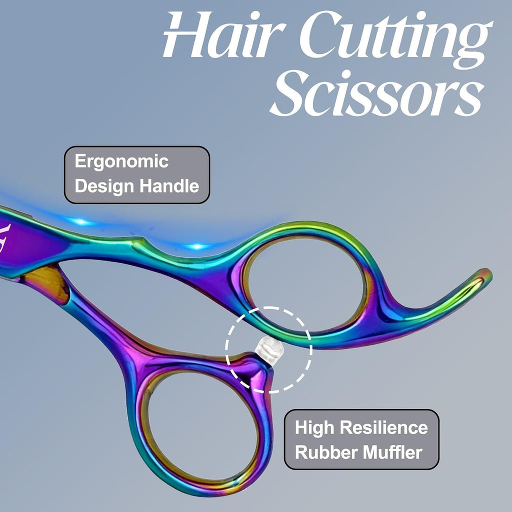 6.5 Inch Professional Hair Cutting Scissors Sharp Blades for Hairdresser