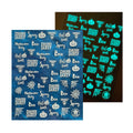 Luminous Halloween Nail Stickers Skull Pumpkin Vampire Spider Web Witch - Self Adhesive Decals