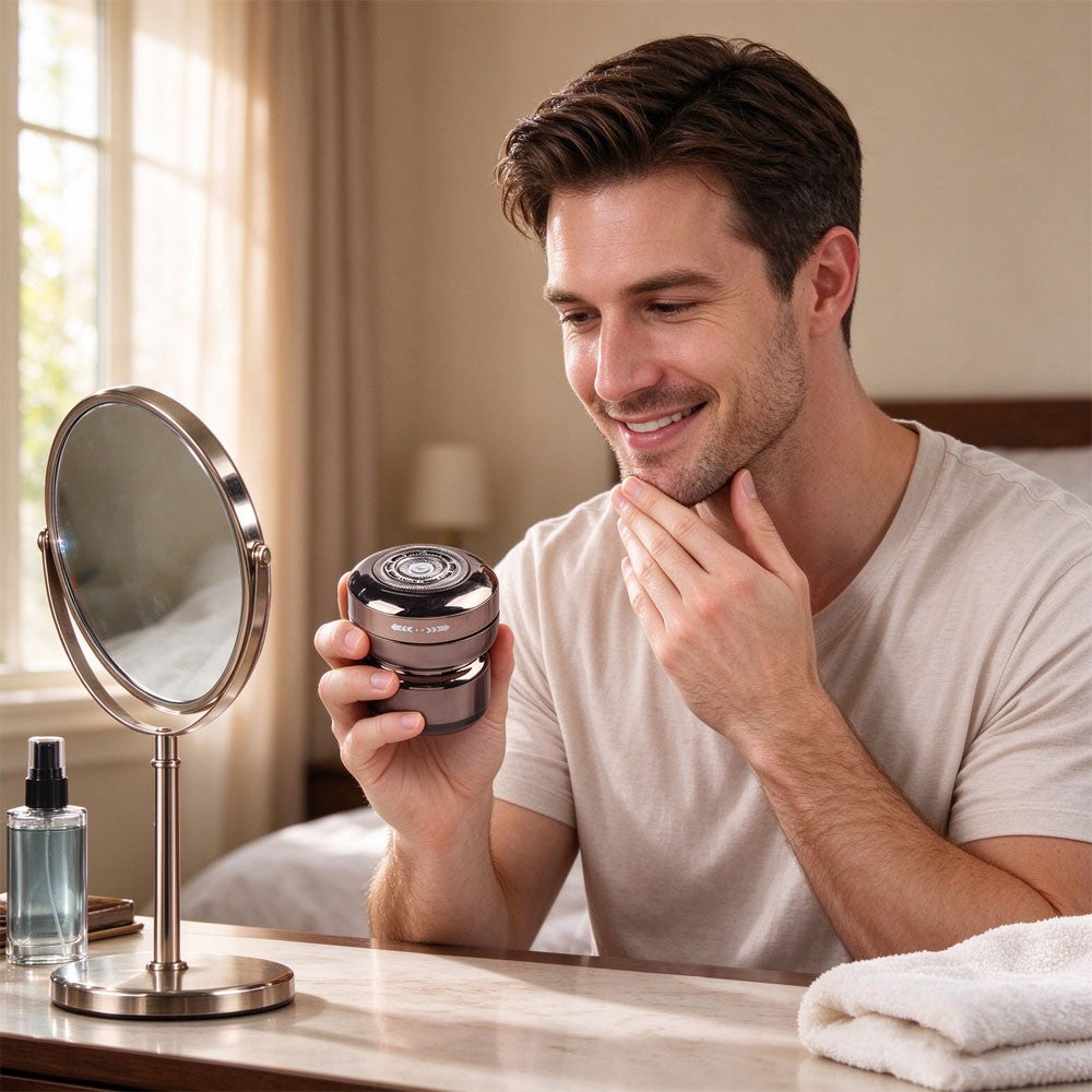 2-in-1 Electric Bald Head Shaver & Beard Trimmer with Digital Display
