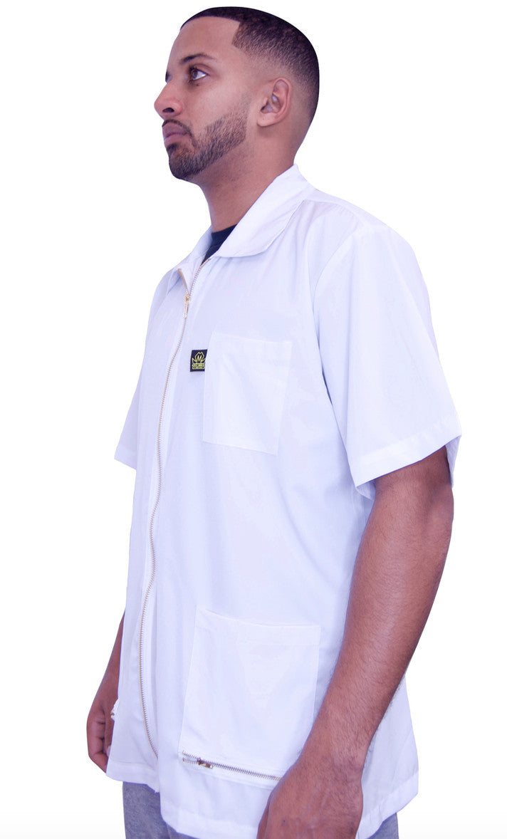Professional Barber Jacket for Men - Durable, Water & Hair Resistant Smock