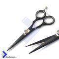 Professional 5-inch Black Hair Cutting Scissors Razor Sharp Shear for Barbershop