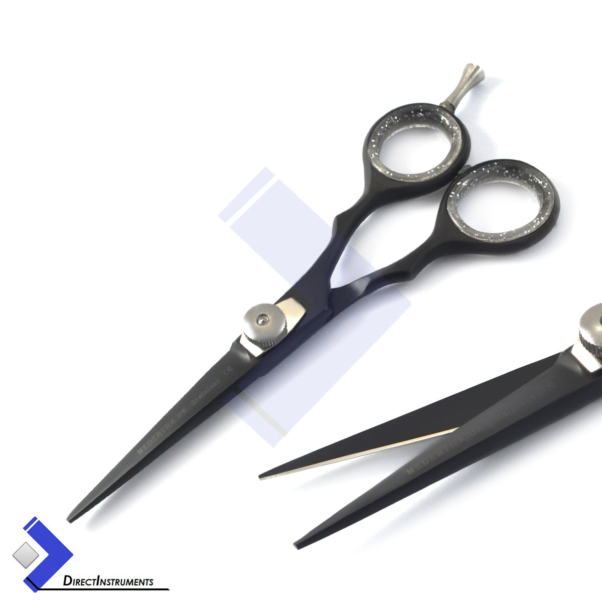 Professional 5-inch Black Hair Cutting Scissors Razor Sharp Shear for Barbershop