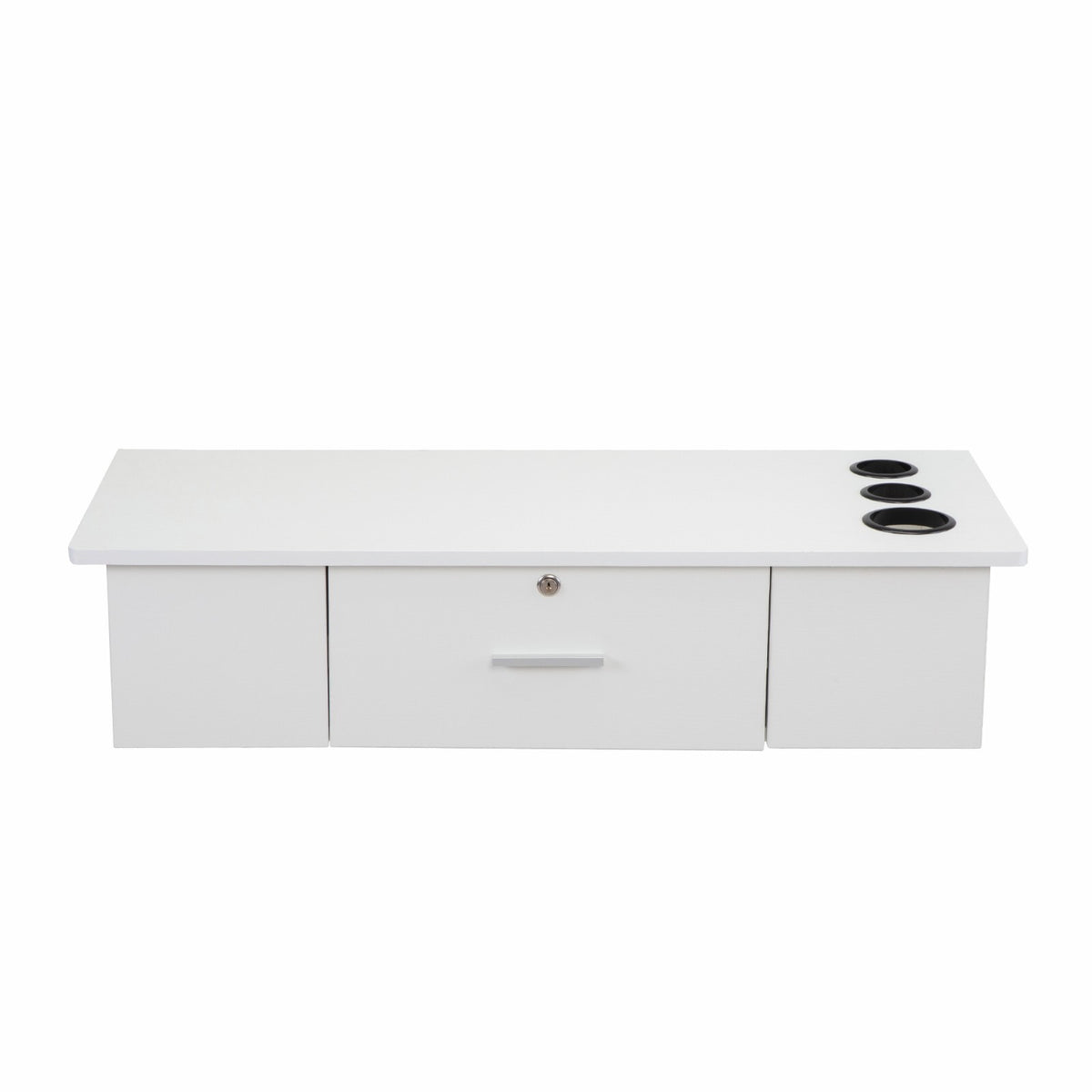 Wall-Mount Styling Station for Hair Salon Barber Spa Storage Cabinet