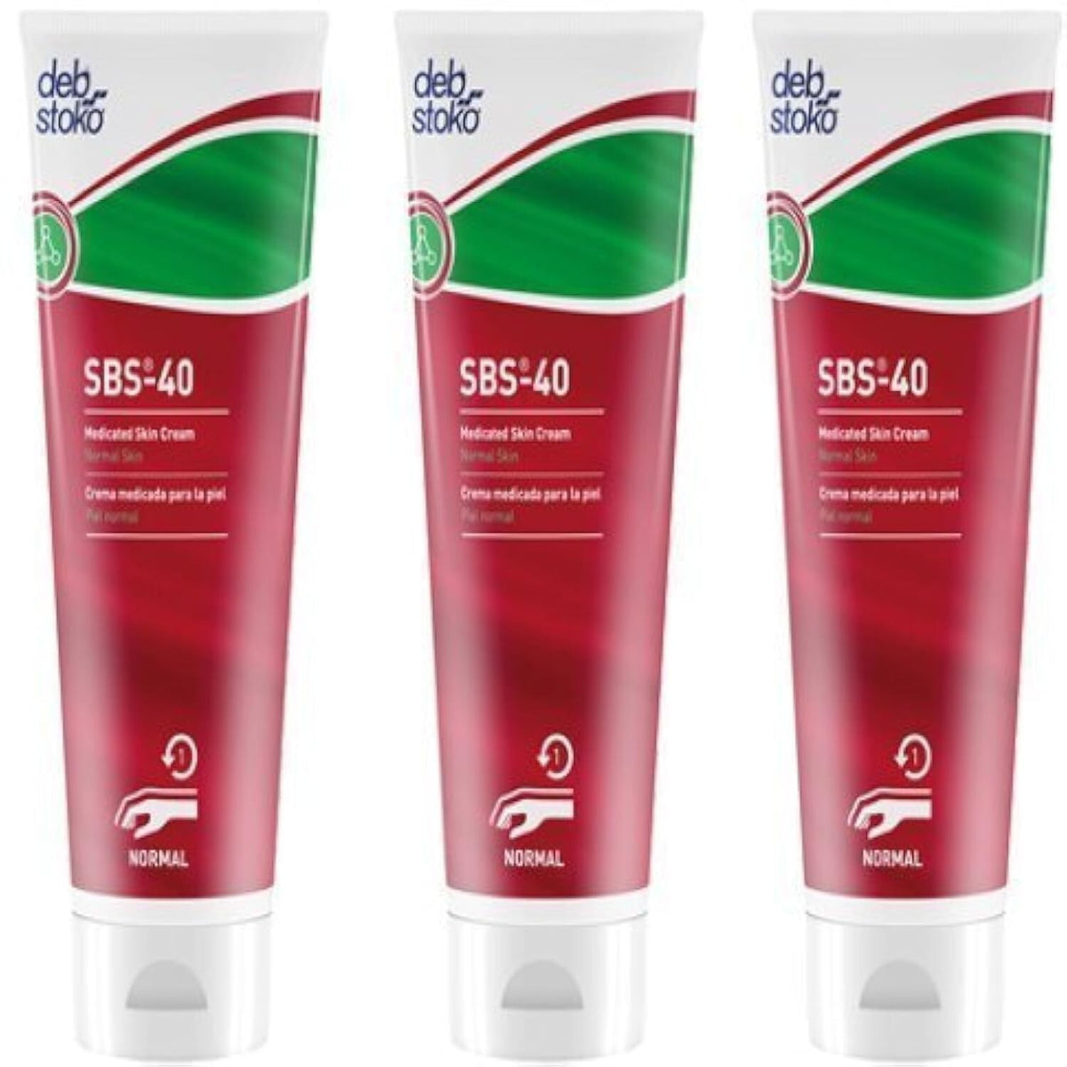 Medicated Skin Cream 100ml - Fast Absorbing, Non-Greasy Hydrating Treatment - Pack of 3 Tubes