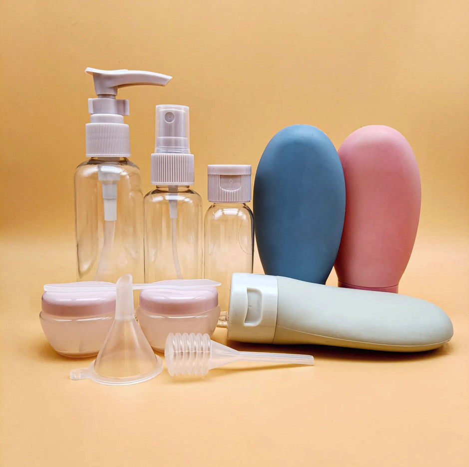 Travel Refillable Bottles Set - Leak-Proof Portable Toiletry Containers