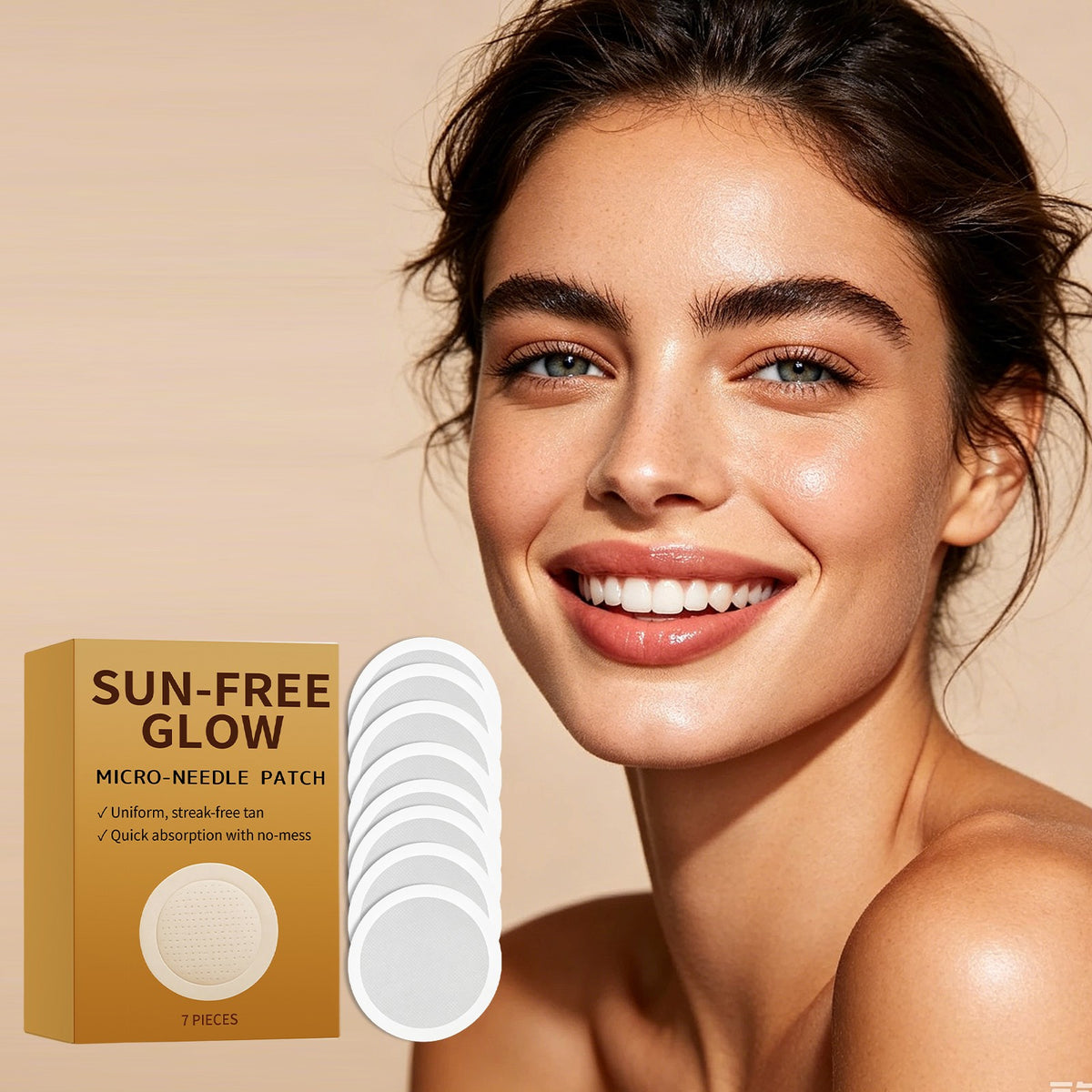 Unisex Sunless Tanning Patches - Microneedle Body & Face Bronzing Stick