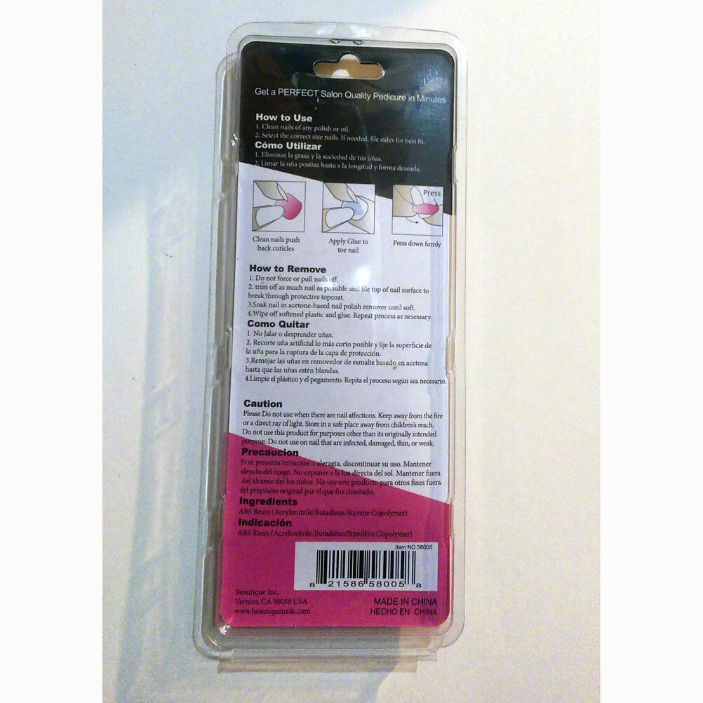 Medium Long Clear Gel Nail Tips - 72 Pack Full Cover Fake Nails