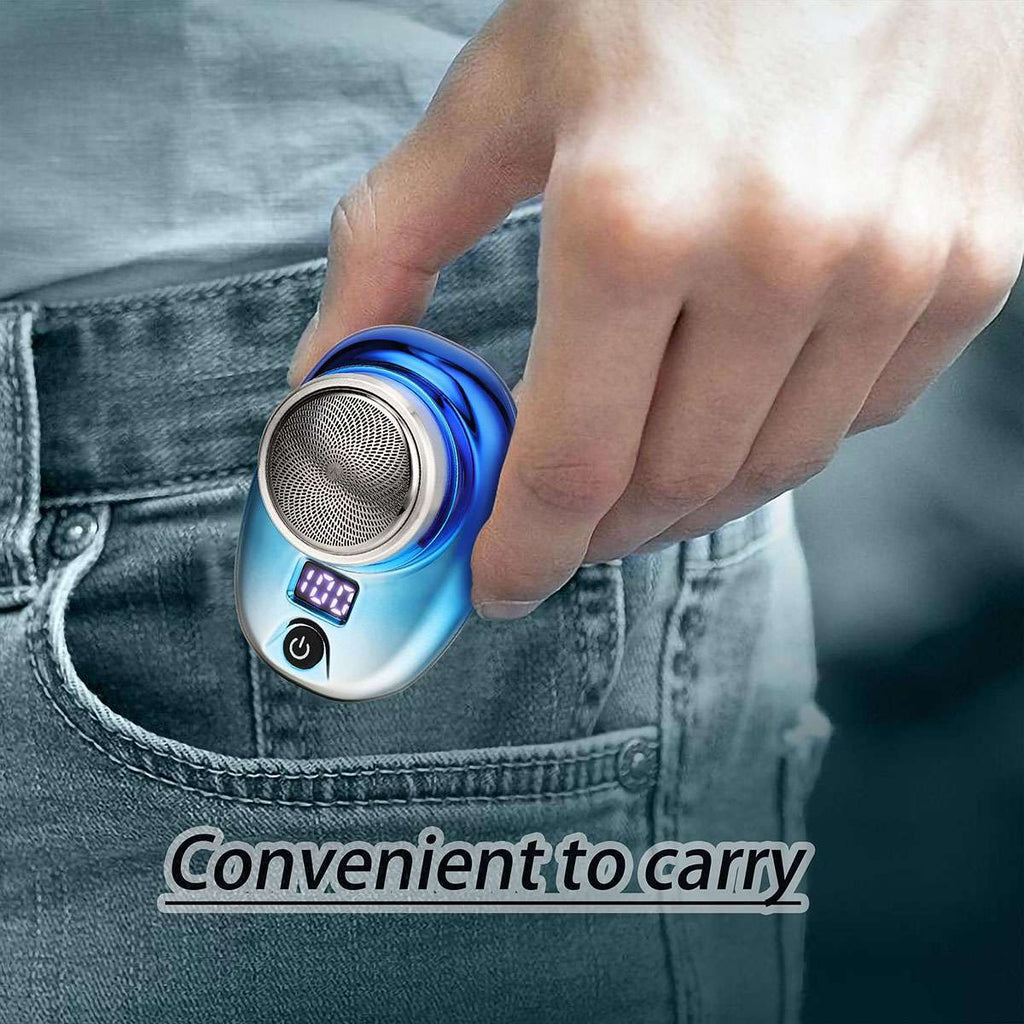 Mini Portable Electric Razor for Men USB Rechargeable Shaver Travel & Home Use