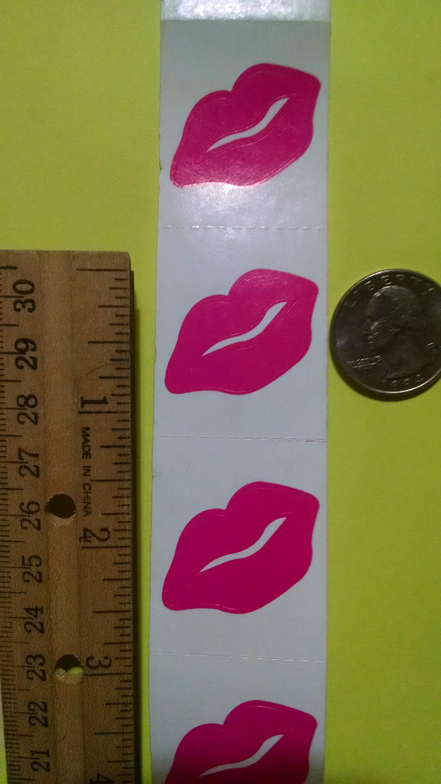 Pink Lip Tanning Stickers for Body | 100 Body Art Body Decals