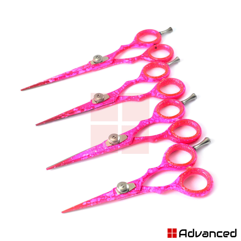 Professional Hair Cutting Scissors Shears for Hairdressing & Grooming - Pink, 4.5-6 Inches