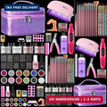 Beginner Nail Art Kit with Acrylic, Glitter Powder & Tools