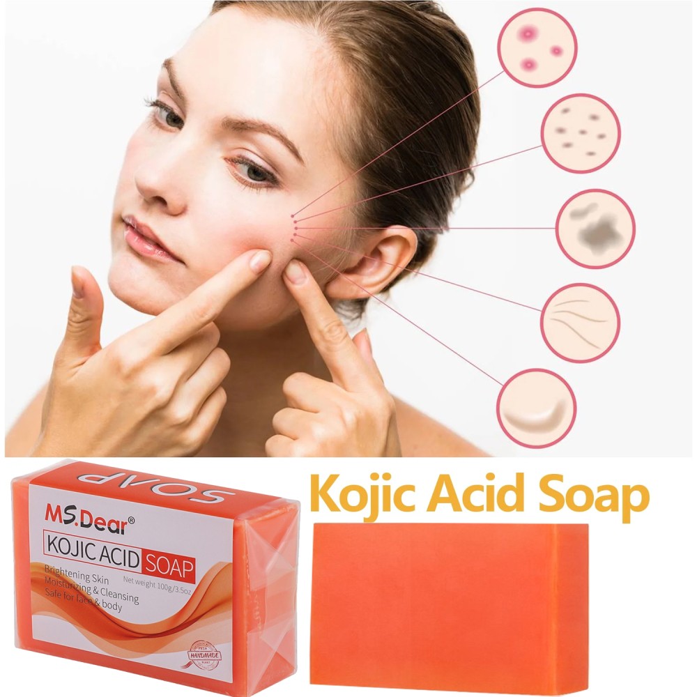 Acid Soap Dark Skin Whitening Lightening Face & Body 100g - Brightening & Cleansing
