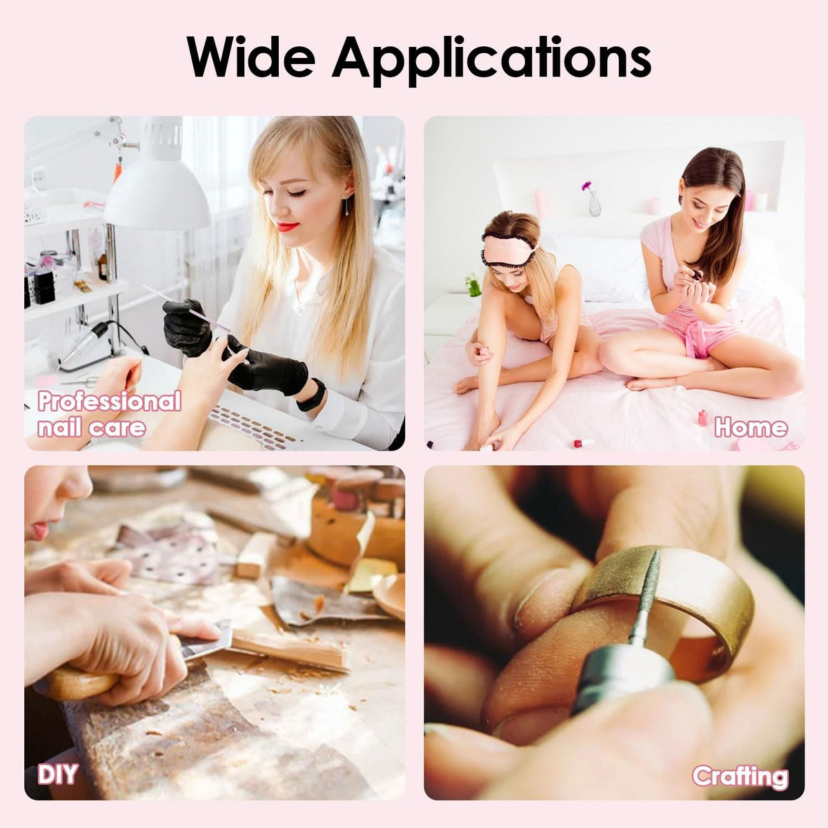 Electric Nail Dust Collector Vacuum Machine for Acrylic Nails 80W
